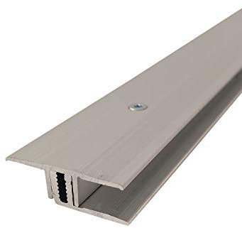 ufitec Profilsystem für Parkett- und Laminatböden - für Belagshöhen von 7-16 mm - viele Farben lieferbar (Übergangsprofil | 100 cm lang | 33 mm Breit, Silber)