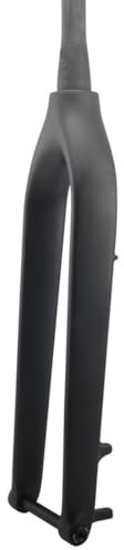 HIMALO Carbon-MTB-Gabel 26/27.5/29 Mountainbike-Starrgabel 15x100mm Steckachse Fahrrad-Gabel Scheibenbremse Verjüngtes Rohr Gewindelos Vorderradgabeln Leichtes Gewicht (Color : Matte, Size : UD)