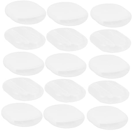 Ohrclip Ohrringkissen für Ohrclips, 40 Stück, Oval, Weiß | Kunststoff, Dünnes Design, Rutschfest, Passend für Clip Ohrringe
