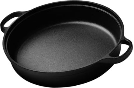 MUCKLILY Gusseisen Kochtopf Beschichtung Für Familienmahlzeiten Mit Ergonomischen Hitzebeständigen Perfektes Kochgeschirr Für Zuhause Und Gleichmäßige Wärmeverteilung
