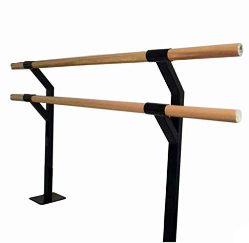 ASumPio Ballettstange, Ballettstange, Weiß/Rosa Standstange Mit Holzgriff, Verstellbare Tanzstange Zum Dehnen, Gymnastik, Training