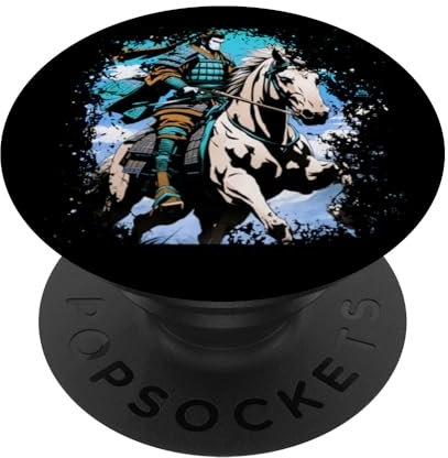 Anime Samurai Warrior Katana Horseman Japanese Warrior PopSockets Swappable PopGrip