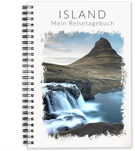 Island Reisetagebuch | Abwechslungsreiches Tagebuch Island Geschenk-Idee | Gestalte deinen eigenen Reiseführer für deine Rundreise oder Kreuzfahrt nach Skandinavien | Für 3 Wochen | Ringbuch A5