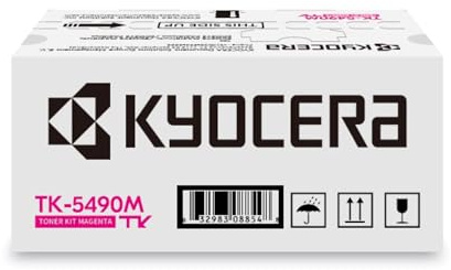 Kyocera TK-5490M Toner Drucker Magenta. Original Tonerkartusche 1T0C22BNL1. Drucker Toner kompatibel für PA2101cx, PA2101cwx, MA2101cfx, MA2101cwfx. Druckertoner für bis zu 2400 Seiten
