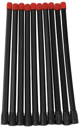 Partuto 10 prolunghe per valvole pneumatici da 200 mm, universale, in plastica, 180 gradi, per auto, moto, camper, camion, biciclette