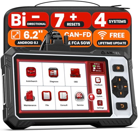 ANCEL FX6000 Bidirectional OBD2 Scanner - ABS, SRS, Transmission & Engine, Car Scanner Diagnostic Tool with Oil/EPB/BMS/SAS Reset, ABS Bleeding, Auto Scan, CAN FD & FCA, Free Update, Report Sharing ﻿