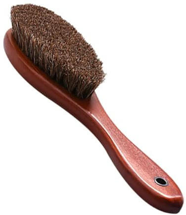 Shoe Brush Outdoor Cleaner Handle Cleaning Hair Wood Brush for Sneakers Boots Shoe Care and Cleaning Brush for Sneakers(Color1)