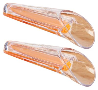 MUELODSIC 2 piezas Medidor de Levadura Plástico Transparente con Clip Sellador Taza para Hornear Precisa y Fácil Limpieza Utensilio de Cocina Compacto y Duradero