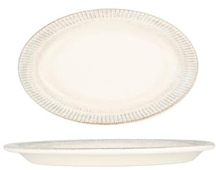 Bonna Placa de servicio - Galata - Porcelana - 22 cm - juego de 2