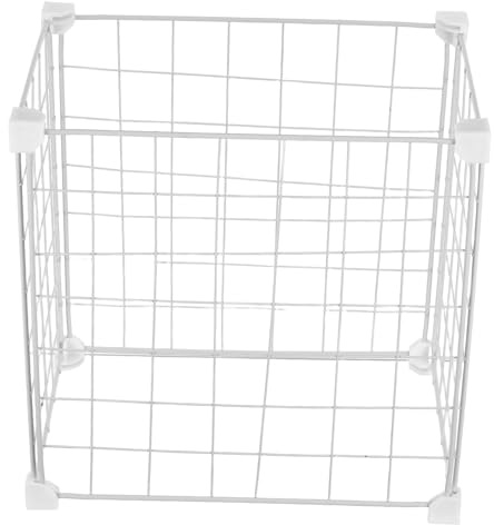 WOONEKY Organizer Freezer con Cestello Appeso in Metallo Scaffale Divisorio per Congelatore Cestini Impilabili per Cucina e Frigorifero Ripiano Resistente e Versatile per Alimenti