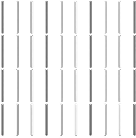 QUARKZMAN 150Pz 1mm X 12mm Perni Di Posizionamento, Acciaio Inox 304, Perni Di Sostegno Per Mensole A Testa Rotonda Cilindrica Per Librerie, Armadi E Componenti Di Mobili, Gb831, Argento