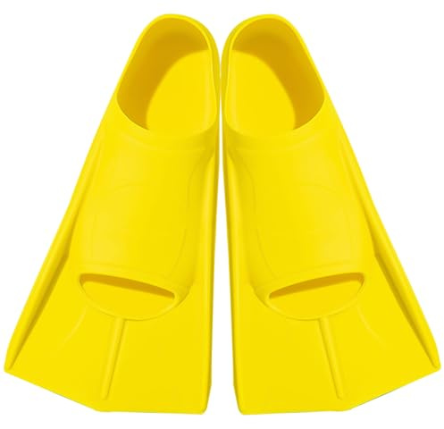 BOYIFEIJIE Schwimmflossen, Kurze Flossen Kinder, 100% Silikon Schnorchelflossen, Trainingsflossen für Erwachsene, Kurzflossen für Unisex Flossen, Tauchen für Anfänger, Weiche und Bequeme