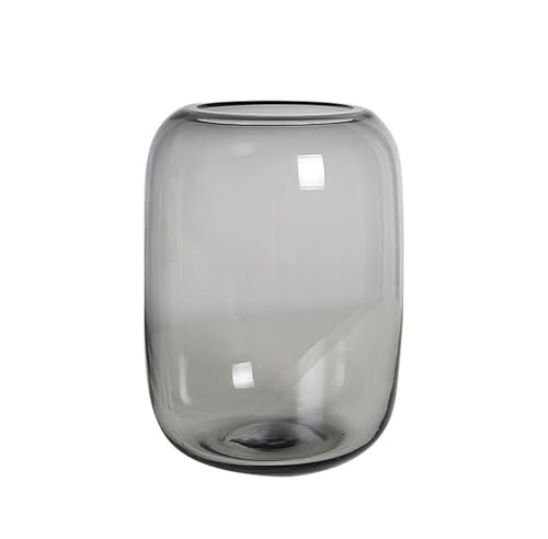 Aquariums décoratifs Aquarium en Verre Transparent Gris for Bureau, Petit Aquarium for Poissons, Salon, Vase, Bouteille pour Le Bureau