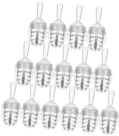 Operitacx Tubes à Portable et Pratique Lot de 15 Rechargeables en Plastique Forme Pot Miel pour Usage Quotidien ou Voyage D'affaires