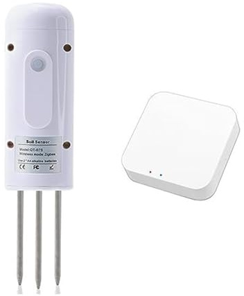 Medidor inalámbrico de humedad del suelo Tuya Zigbee y probador temperatura for plantas jardín (juego)(Set)
