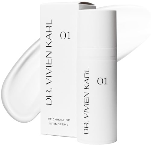 Intimcreme 01 | Intimpflege Damen | Feuchtcreme gegen Intimtrockenheit | DR. VIVIEN KARL | Zur Befeuchtung & Pflege | Hormonfrei | Ohne Duftstoffe | In Deutschland produziert | 50 ml