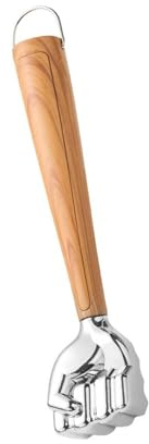Msioytog Batticarne in Legno e Acciaio Inox per Preparazione bistecche Pollo e Maiale Batticarne con Manico ergonomico Batticarne Manzo