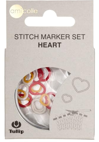 Tulip Stekenmarkierer Set S-M-L - 1 Stück, Herzform, Grün