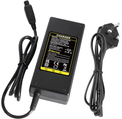 ARyee 42V 2A Power Supply Adapter Charger Compatible with Electric Scooter, Balance Scooter, Drifting Board, Unicycle, Electric Bike with 36V Li-on Battery Pack(3 Prong Inline)