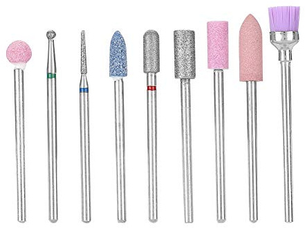 Brocas de Uñas de Esmeril Para Taladro de Uñas, Herramientas de Pulido Y Cabezal de Pulido Para Manicura Y Máquina de Manicura, Máquina de Uñas Eléctrica, Accesorios de Salón de Belleza