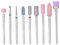 Brocas de Uñas de Esmeril Para Taladro de Uñas, Herramientas de Pulido Y Cabezal de Pulido Para Manicura Y Máquina de Manicura, Máquina de Uñas Eléctrica, Accesorios de Salón de Belleza