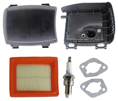 AISEN Luftfilter mit Luftfilterdeckel Luftfiltergehäuse Zündkerze Satz für Kohler XT 650, XT 675, XT 775, XT 800 Rasenmäher 14-743-03-S 14-083-22 14-096-119-S