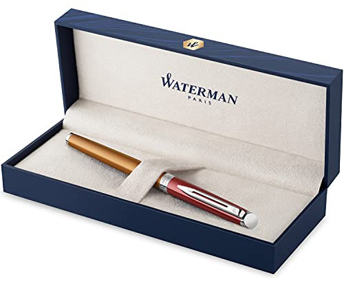 Waterman Fountain Pen | Hemisphere French Riviera Collection | Promenade Vermillon | Medium Nib | Gift Box