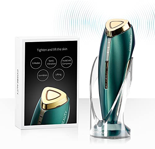 COSBEAUTY 6 en 1 Appareil Massage Visage, Electriquerecharge Appareil Masseur Facial, Dispositif Anti-âge pour e Levage Des Rides, Machine de Soins de la Peau