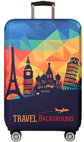 Hayisugal Kofferhülle Reise Kofferschutzhülle Reise-Koffer-Protector Kofferabdeckung Gepäck-Schutzhülle Reisekoffer Hülle Koffer Schutzhülle Luggage Cover, M (22-24 Zoll)