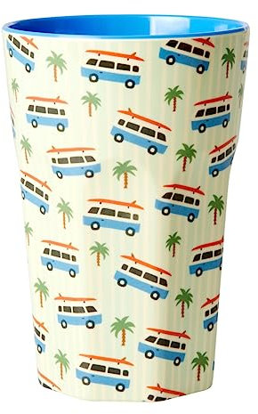 Rice Tall Cup - Tazza per latte in melamina Cup Tall, vari motivi, dimensioni (Car Print)