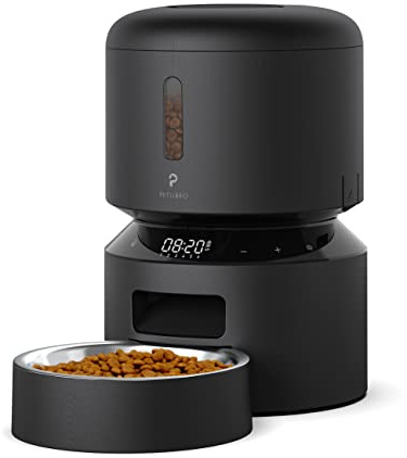PETLIBRO Automatic Cat Feeder, Timed Cat Feeders for Dry Food, Twist-Lock Lid, up to 50 Portions 6 Meals Per Day, for Cats and Dogs
