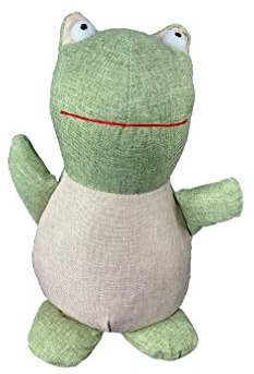 Türstopper für Boden, schwere Tiere, Kinder, modernes Design, dekorative Katze Sandsack, Gewicht 0,8 kg (Frosch dunkelgrün)