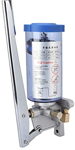 Pompa Per Grasso,Pompa di Lubrificazione Manuale LSG-05, Pompa Manuale in Lega di Alluminio, Azionamento Manuale, Uscita 6mm, Capacità 500CC