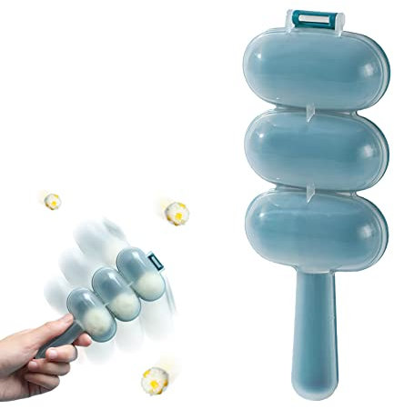 NGUMMS Lot de 3 agitateurs pour boules de riz - Rice Ball Mold Sushi Maker Rice Baller - Moule à Onigiri à 3 cavités Moule à agiter Moules pour Sushi Fai-de-T pour Cuisine domestique