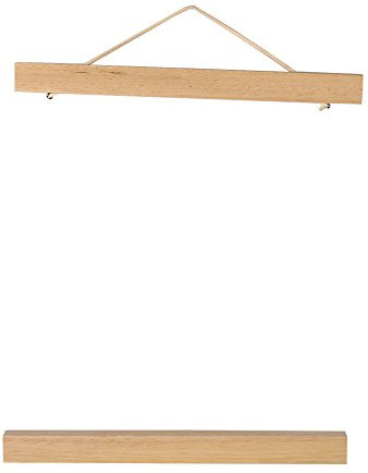 Gavigain Poster Hanger Magnetic Sawdust Photo Frame Simple DIY Poster Scroll Print Artwork Hanger White Wood Poster Frame for Hanging Display Art Painting, Copybook(21cm)