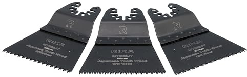 Rikä MTB68JT 68mm Japanese Tooth Multi Tool Saw Blade 3pk