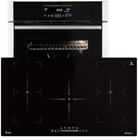 Cucina: 60cm Forno da incasso EB8016ED + 90cm Piano Cottura Induzione IH89005FZ | Catalisi | Rosticceria | Funzione pizza | Griglia | Aria calda | Cassetti telescopici | SET8016IH890FZ