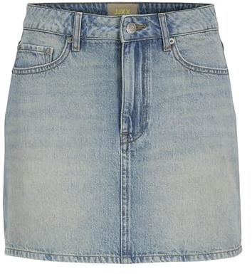 Jack & Jones Jxlaura Short MW Denim Skirt DNM Sn Rock, Azul Claro Vaquero. Detalles: Vintage, XL