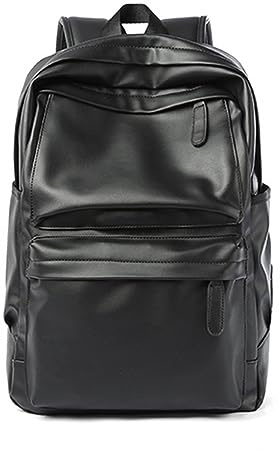 XINYASEE Mochila para ordenador con efecto de piel vintage para hombre,mochila estudiante daypack,Cuero Autentico Vintaje Retro de Mano Backpack, cuero diseño deportivo mochila con muchos
