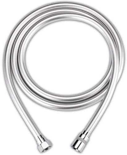 WANGZEYU Duschschlauch Silber 1,5 / 2m PVC Handbrennschlauch GI / 2. Universal-Schnittstelle Hochdruck Verdickung Flexibler Anti-Wickel-Duschschlauch Brauseschlauch(Color:2M)