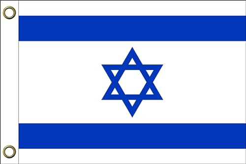Israel Flagge Fahne | 150 cm x 90 cm / 90 x 150 cm | Wetterfest & Langlebig | Polyester mit zwei Ösen