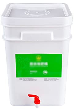 Kitchen Compost Pail 5.3 Gallon White Waste Bin with Good Grips Easy Clean Design Food Composter for Indoor Recycling Bin Bags