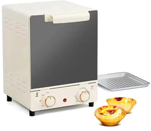 MiBoce 750W Electric Mini Oven, Small Table Top Oven, with Baking Tray and Wire Rack, 70-250 ℃ Adjustable Temperature, 60min Timer, for Baking Cooking Grilling