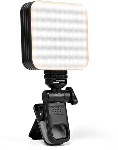 STRBDYI Lampe à Selfie Portable pour Phone 120 LED CRI 95＋ 2500-9000k Panneau LED Lumiere Photo 2000mAh Batterie Rechargeable Lampe Vidéo pour iPhone/Laptop/Tiktok/Youtube/Vidéoconférence (D12S-1P)