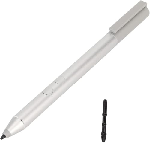 Stylus Pen for HP Envy x360/Pavilion x360/Spectre x360 2-in-1 Touch Screen Laptops, for Microsoft Surface, Support MPP 1.51 Tilt Pen with 1024 Pressure Sensitivity (Silvery)