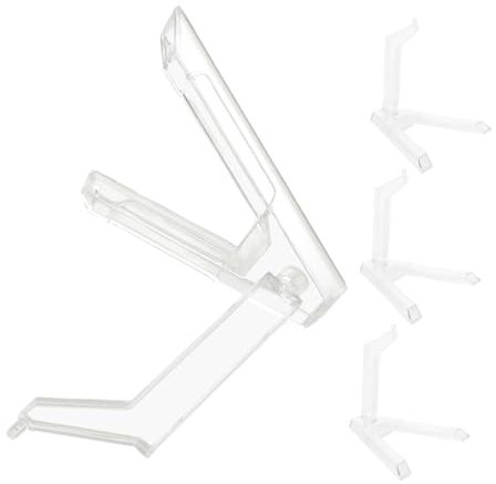 JOINPAYA 4stücke Transparente Action Figuren Ständer Flexibler Modell Halter Für Figuren Und Spielzeuge Robuste Basis Einfache Montage Vielseitige Displaymöglichkeiten