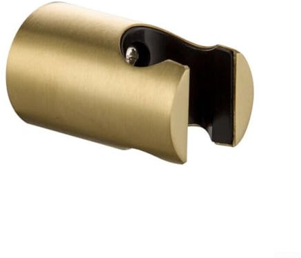 Bulevisiter Soporte para cabezal de ducha, soporte de ducha desmontable de 56 x 31 mm, soporte de ducha ajustable para cabezal de ducha, soporte de ducha de mano con tornillo (dorado-2)