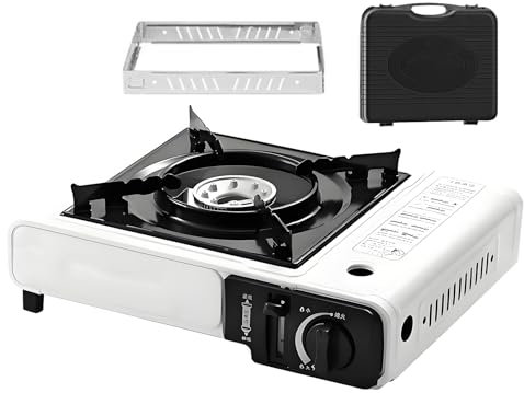 Réchaud De Camping,Cuisine en Extérieur avec Housse de Transport | Matériel de Cuisine pour Pique-nique Randonnée Pêche Barbecue