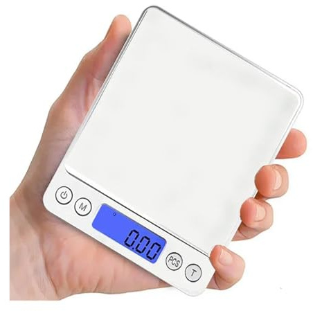 Báscula de cocina, Báscula Digital Electrónica De Precisión 0,01 G, Pantalla LCD, For Pesar Joyas, Gramos, Inteligente, Bolsillo, For Café Y Cocina,para hornear, café, joyería(3kg-0.1g)