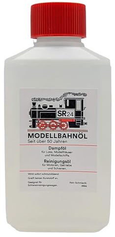ML-Train SR24 Dampfflüssigkeit und Reinigungsöl 250 ml - Rückstandsfreies | Verdampfen und Materialschonend - Spur G Gartenbahn
